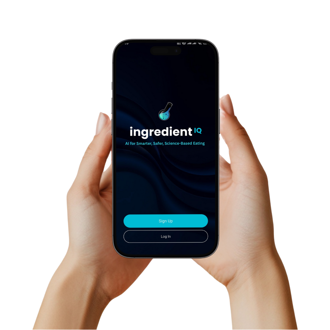 IngredientIQ app concept screens illustrating the planned experience