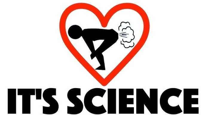 Humorous digestive health illustration with the words It is Science.